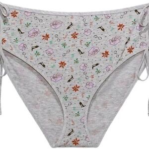 Kids Festive Print Gray Bottoms